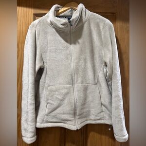 Spyder Women’s Cream Full-Zip Teddy Fleece Jacket